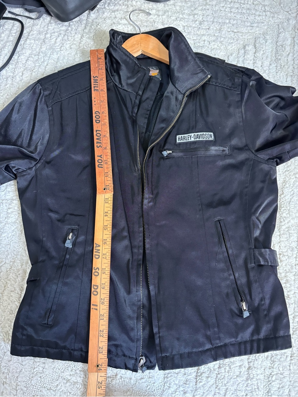 Harley-Davidson Women’s Black Motorcycle Jacket medium - Picture 7 of 8